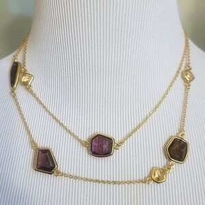Stella & Dot Pippa Purple Necklace